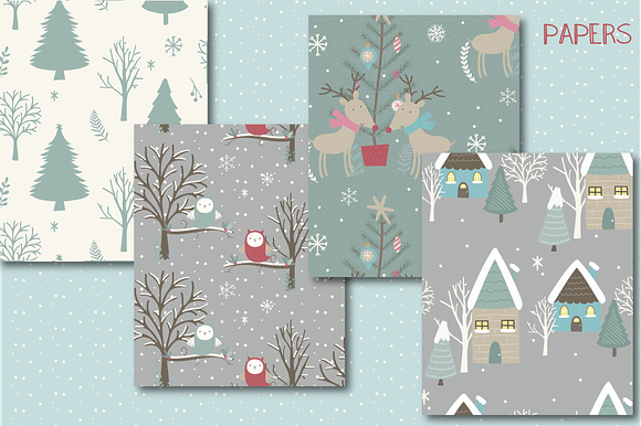 Whimsical winter in Illustrations - product preview 3