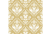 Classic Seamless Vector Golden and
