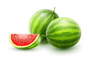 Watermelons. Whole fresh ripe sweet