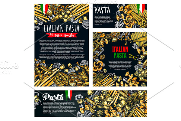 Pasta italian food poster