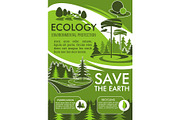 Ecology banner for Save Earth design