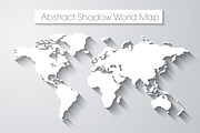 Abstract Shadow World Map