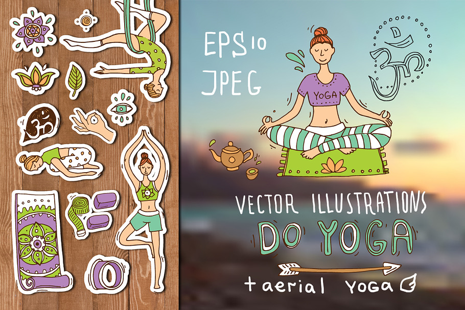 Do yoga in Illustrations - product preview 8
