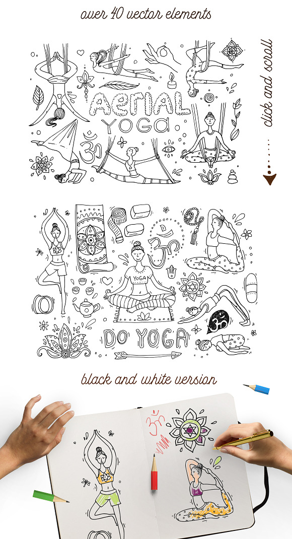 Do yoga in Illustrations - product preview 2