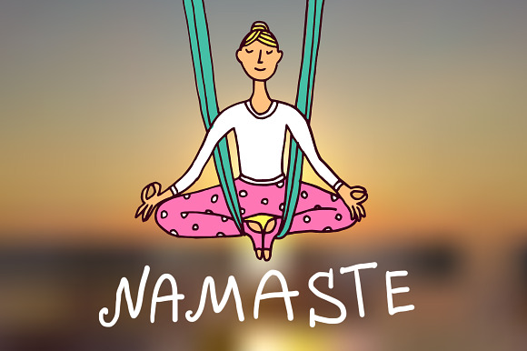 Do yoga in Illustrations - product preview 6