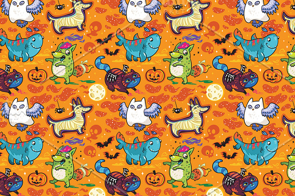 Crazy Halloween Night in Patterns - product preview 1