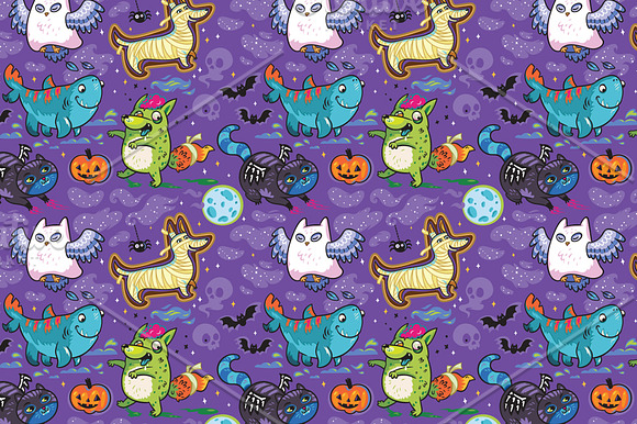 Crazy Halloween Night in Patterns - product preview 2