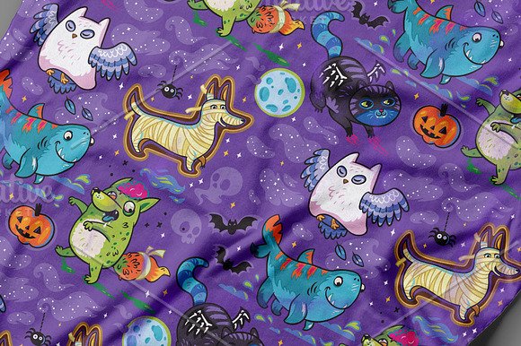 Crazy Halloween Night in Patterns - product preview 6