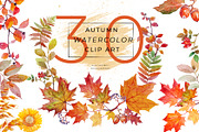 Autumn Watercolor Clip Art