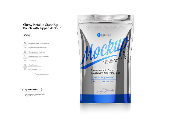 Stand Up Pouch Mockup Set / 40% OFF! in Product Mockups - product preview 3