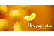 Honeydew melon sweet fruits flavour