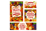 Vector Thanksgiving Day posters