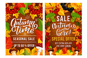 Vector Thanksgiving Day sale posters