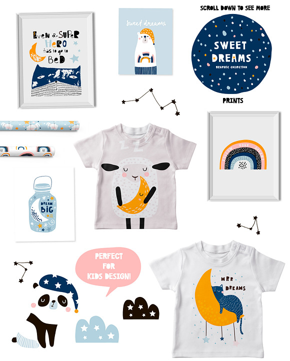 Sweet dreams graphic collection in Patterns - product preview 3