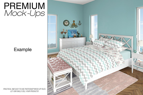Bedding Set - Coastal Style in Product Mockups - product preview 8