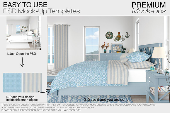 Bedding Set - Coastal Style in Product Mockups - product preview 14