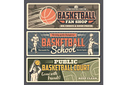 Basketball retro banners