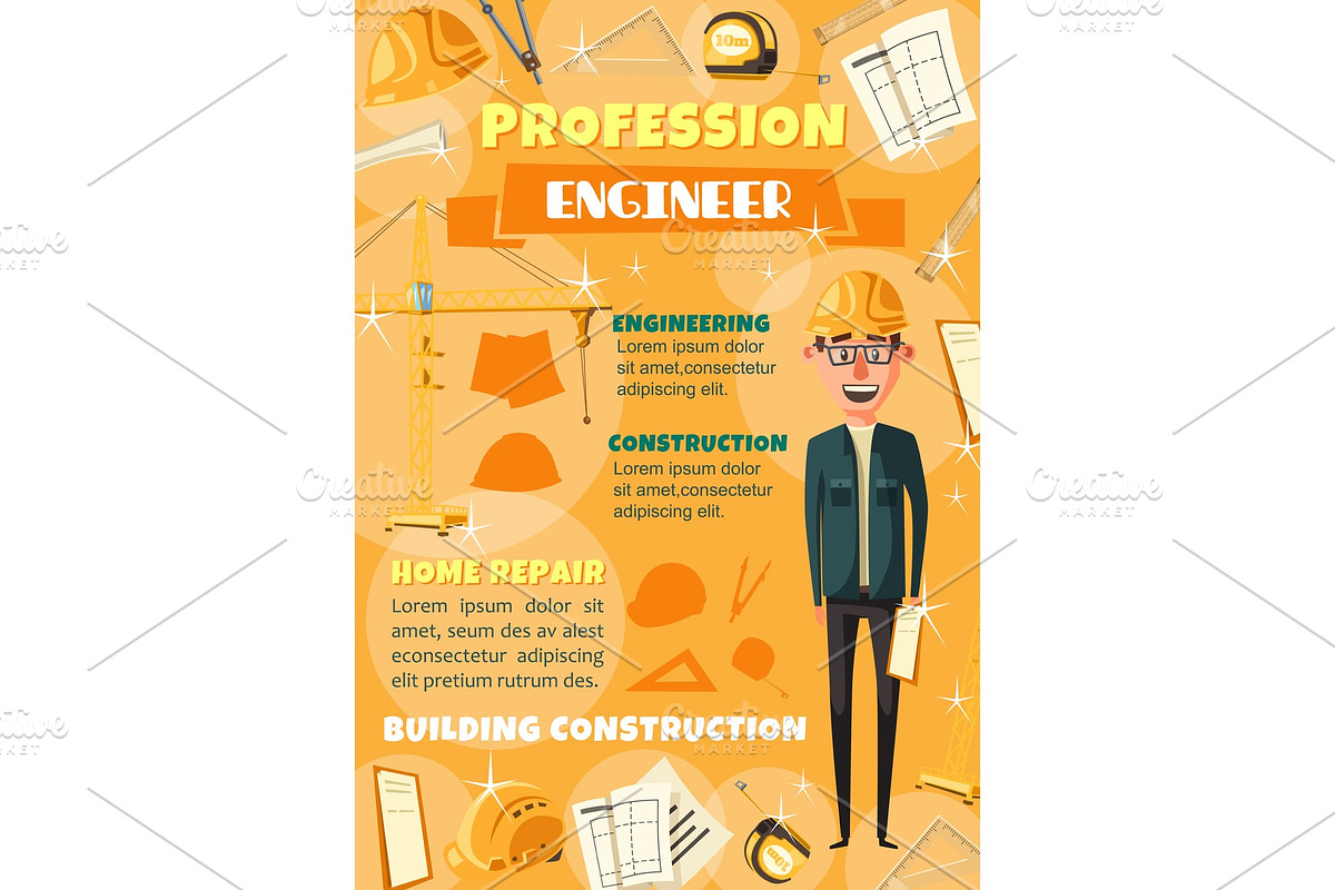 Engineer profession in Illustrations - product preview 8