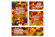 Autumn harvest festival posters