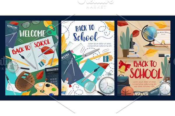 Back to school posters