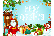 Christmas vector greeting card