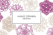 Hand Drawn Henna Clipart