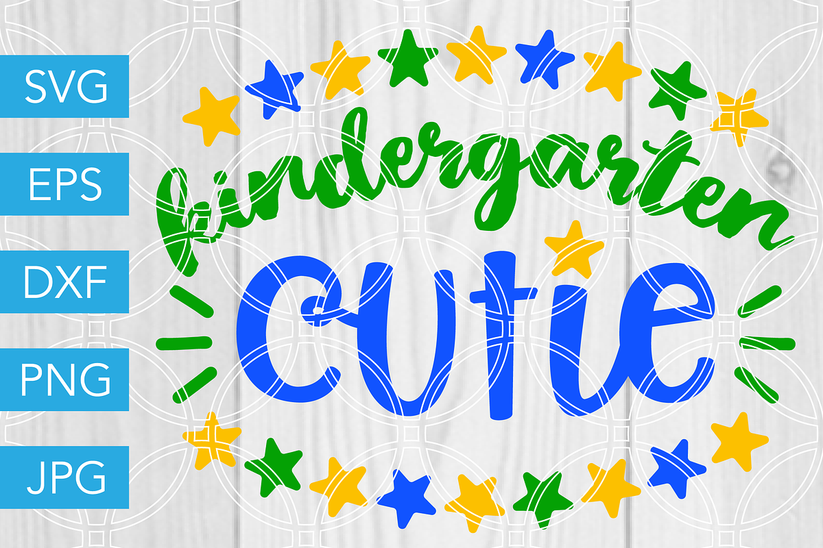 Kindergarten Cutie SVG Cut File in Illustrations - product preview 8