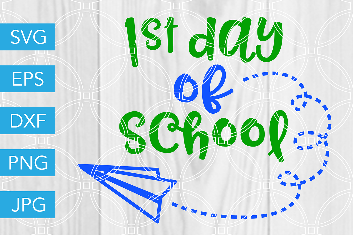 First Day of School SVG Cut File in Illustrations - product preview 8