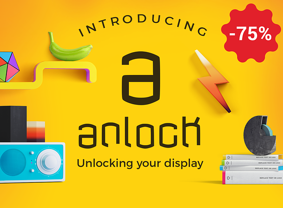 anlock - Typeface  in Display Fonts - product preview 5