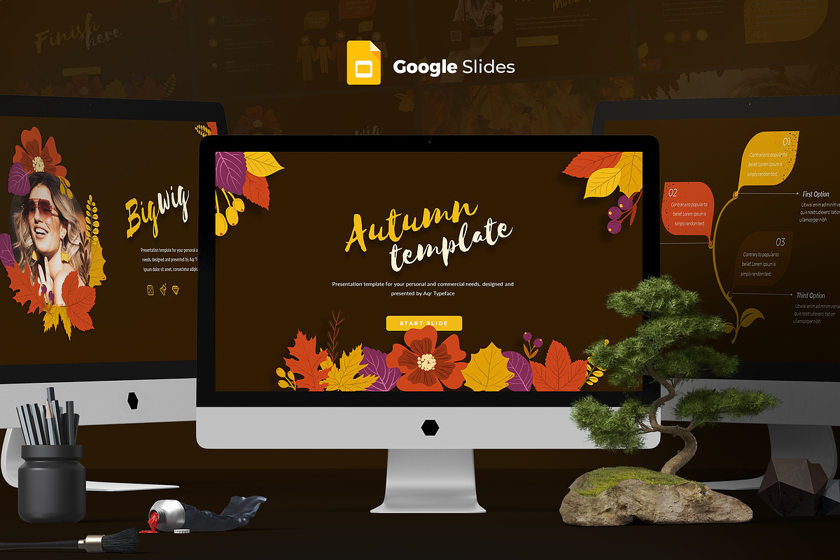 Autumn Google Slides template Creative Google Slides Templates