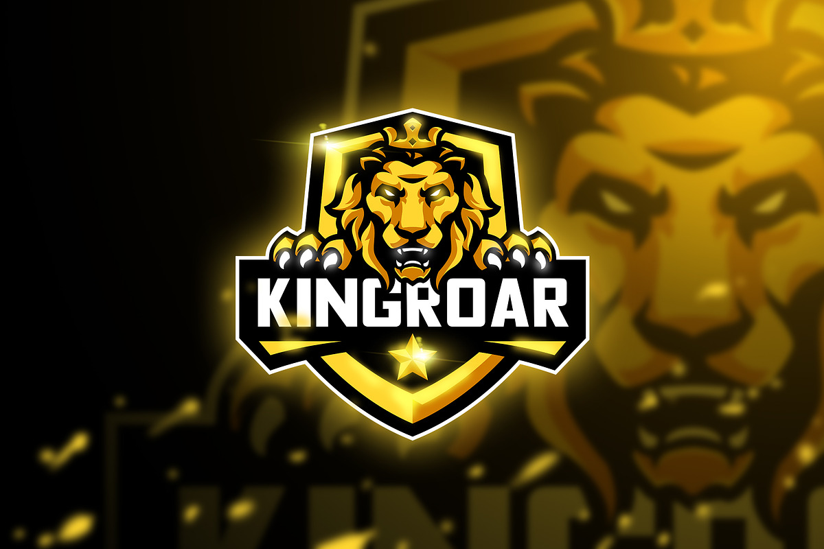 Kingroar - Mascot & Esport logo in Logo Templates - product preview 8