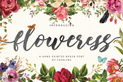 Floweress - Hand Painted Brush Font