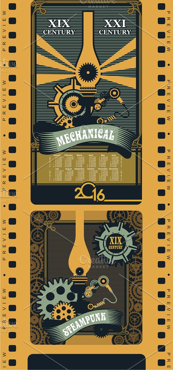 Steampunk mechanism in Illustrations - product preview 4