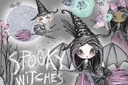 Halloween Clipart, witch graphics