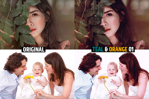 Orange & Teal 30 Cinematic FILM LUTS in Add-Ons - product preview 1