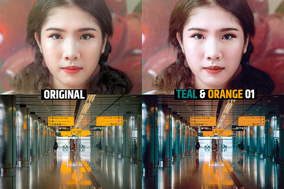 Orange & Teal 30 Cinematic FILM LUTS in Add-Ons - product preview 32