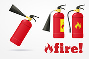 Fire extinguisher set