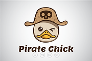 Pirate Chick Logo Template