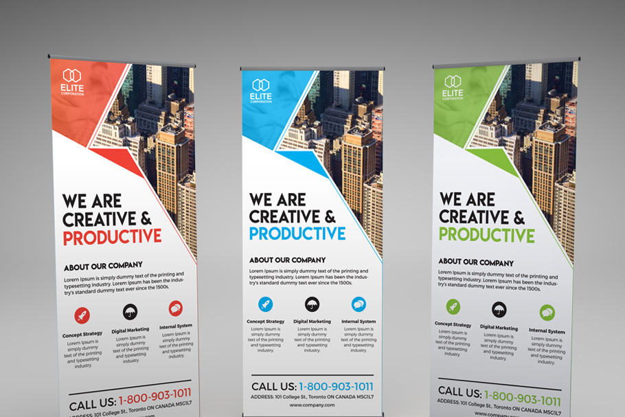 Corporate Roll Up X Banner