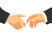 Handshake flat illustration
