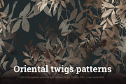 SALE: oriental twigs patterns | JPEG