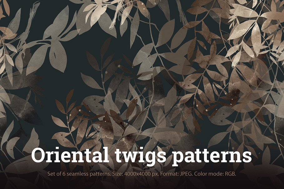 SALE: oriental twigs patterns | JPEG in Patterns - product preview 8