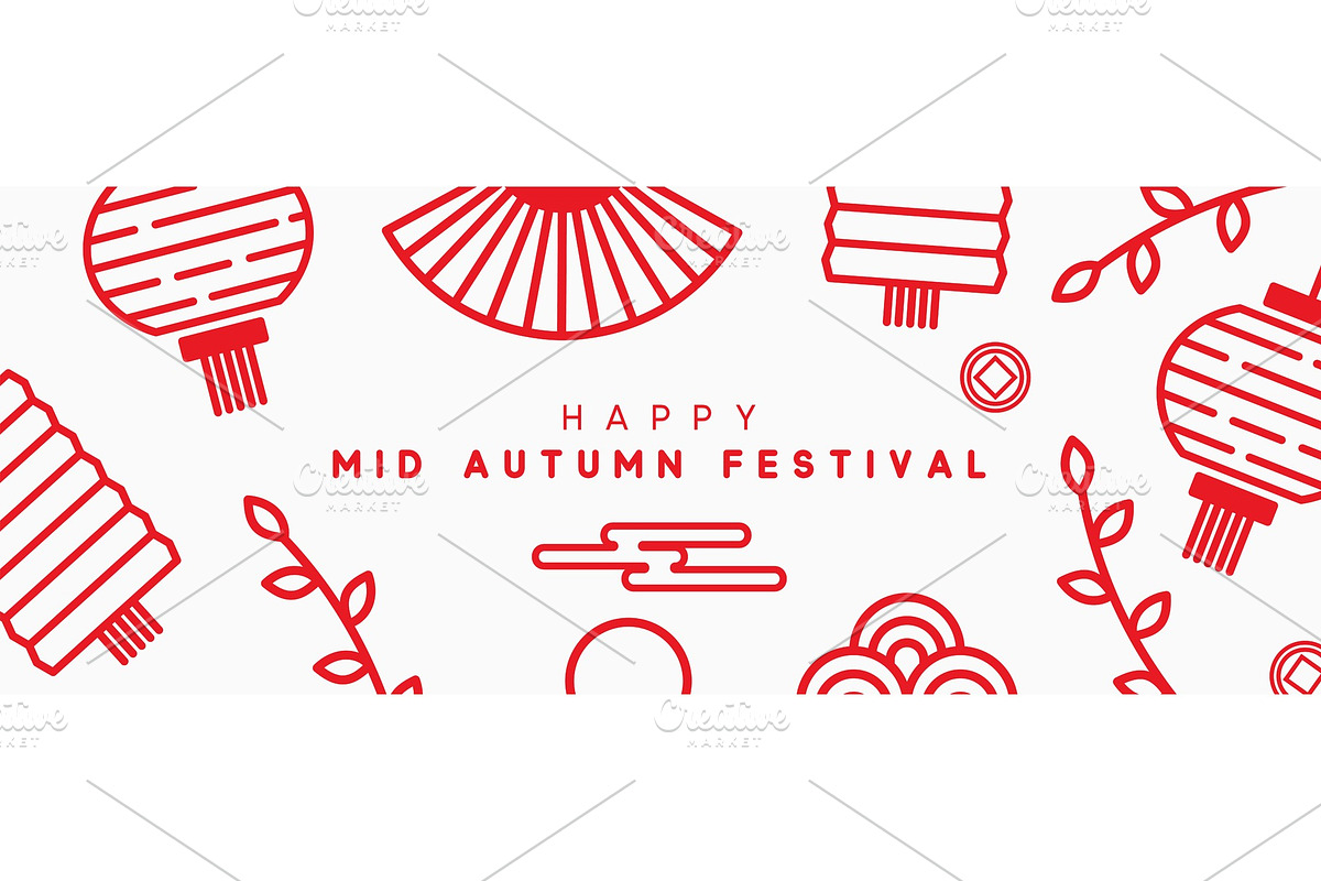 Mid Autumn Festival banner. in Illustrations - product preview 8