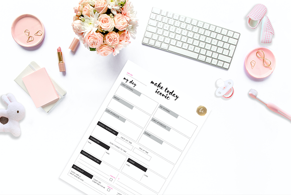 Mum Boss - Printable Planner in Stationery Templates - product preview 4