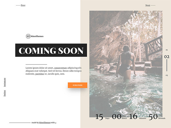 Apollo - Coming soon Landing Page in WordPress Landing Page Themes - product preview 1