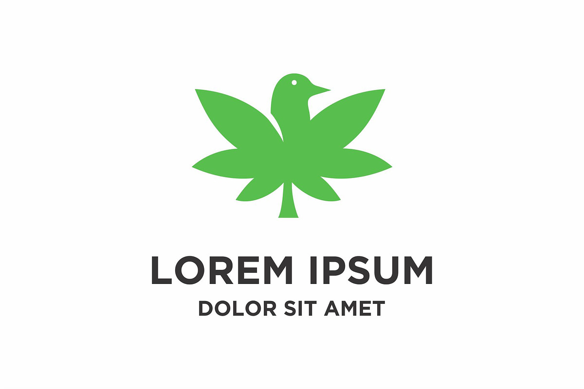 Cannabis Bird Logo Icon Vector in Logo Templates - product preview 8