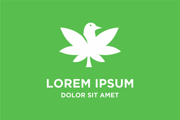 Cannabis Bird Logo Icon Vector in Logo Templates - product preview 1