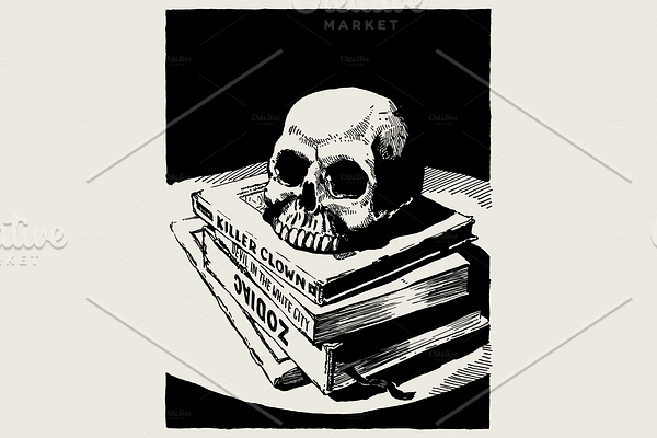 Exquisite Horror — Comic book skull