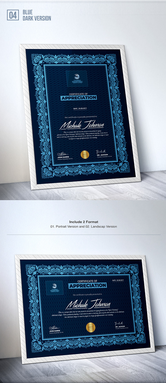 Certificate Template in Stationery Templates - product preview 4