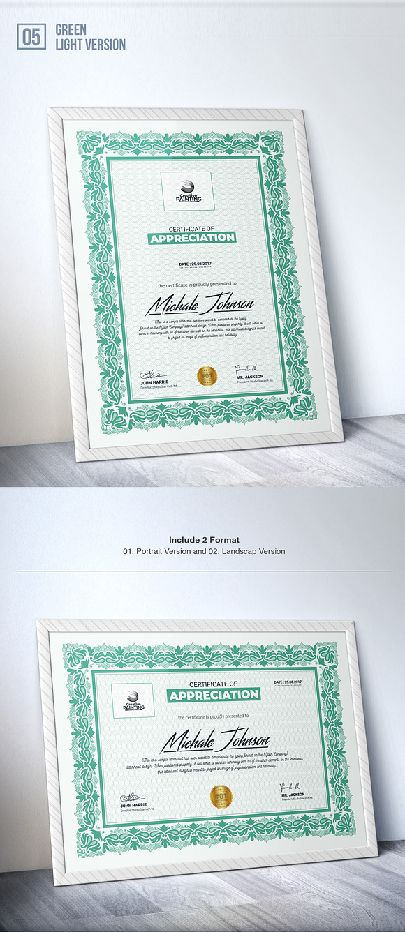 Certificate Template in Stationery Templates - product preview 5